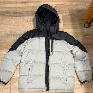 Polo Ralph Lauren Black and Gray Puffer Jacket NEW without TAGS  
Never worn